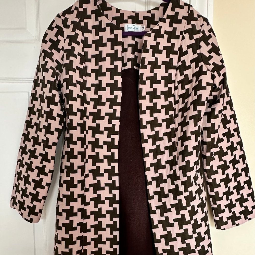 James Gunn Medium geometric pattern duster jacket